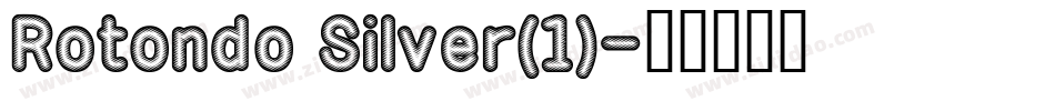 Rotondo Silver(1)字体转换